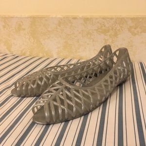 American Apparel Lattice Jelly Flats